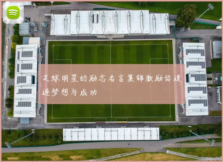 足球明星的励志名言集锦激励你追逐梦想与成功